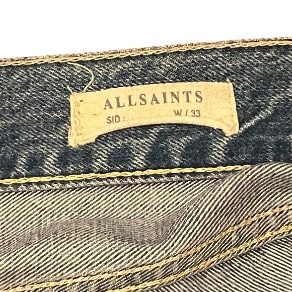 ALLSAINTS Danvers Sid Distressed Jeans Size 33 - Picture 10 of 11